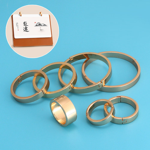 摩纹日历环台历圈金色多尺寸