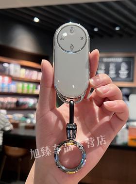 适用于问界M8车钥匙套AITO新款M9华为赛力斯卡片保护壳简约挂扣包