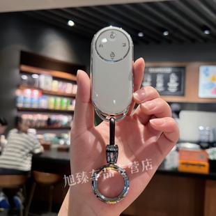 适用于问界M8车钥匙套AITO新款M9华为赛力斯卡片保护壳简约挂扣包