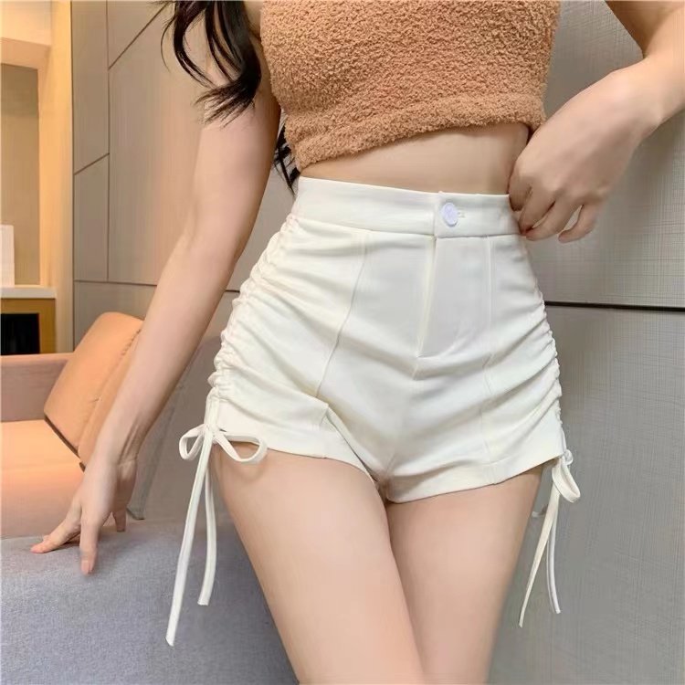 短款修身显瘦显高抽绳绑带潮流质感时尚百搭舒适洋气短裤/ULI2748,女装/女士精品,短裤,淘宝优惠券,粉丝福利购,淘宝优惠卷