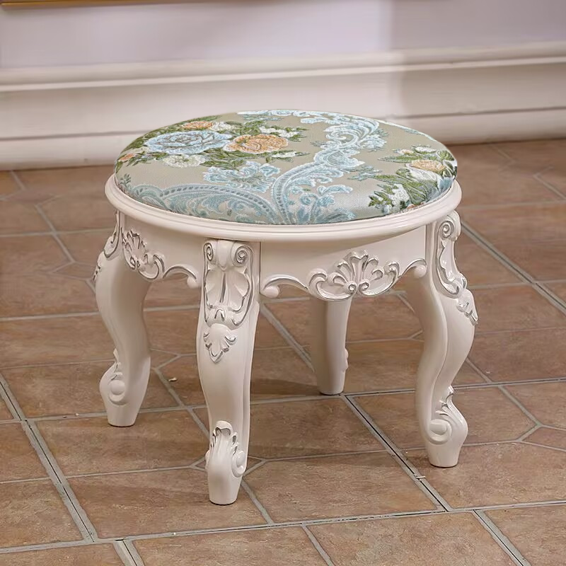 梳妆台凳.椅子客厅茶几凳子美甲凳子法式圆凳卧室换鞋凳