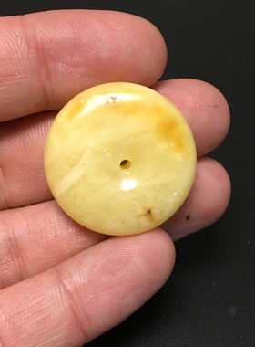 蜜蜡平安扣挂件文玩配饰天然琥珀