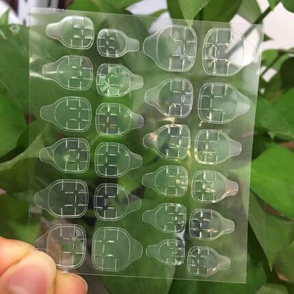 穿戴果冻胶 假指甲专用双面胶胶贴 高粘度5张120贴 拆卸方便防水