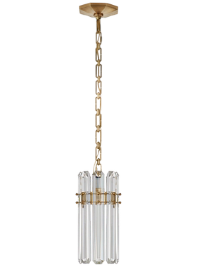 VC原单Bonnington轻奢餐厅书房卧室全铜K9水晶单吊灯美式别墅灯饰