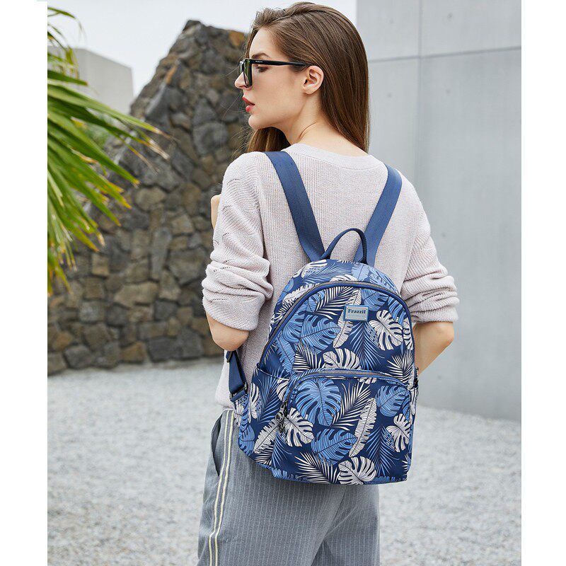 法姿双肩背包新款潮流帆布背包女包夏季韩版时尚百搭牛津布包书包