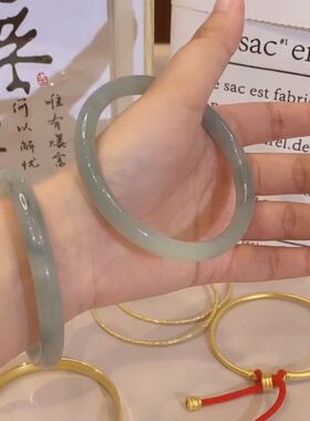 非金属手镯烟灰色青梅古
