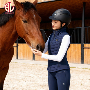 HORSELEADER秋冬四季马术装备加厚保暖马术外套女防风训练服马甲