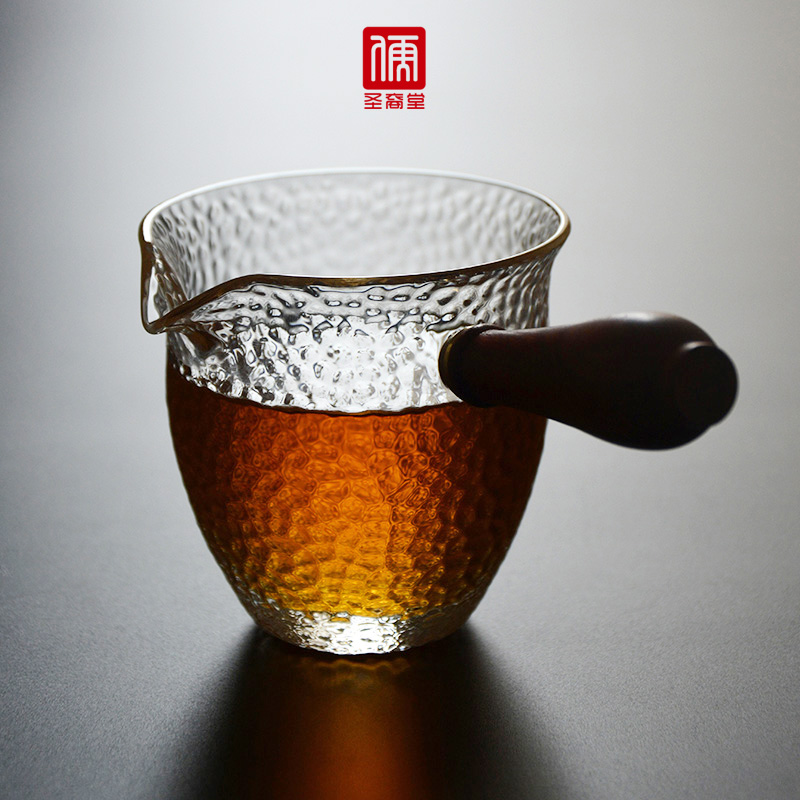 包邮手工耐热侧把壶玻璃公道杯 茶海加厚分茶器 大号日式功夫茶具