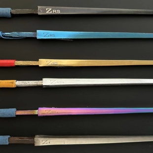 章牌花剑条阿章不锈击剑电动花剑条 银彩金蓝色黑色认证比赛器材