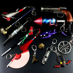 人格蜡烛剑二十四面骰子 鲨鱼锤杰克拐杖 红蝶扇子 祭祀玩具模型