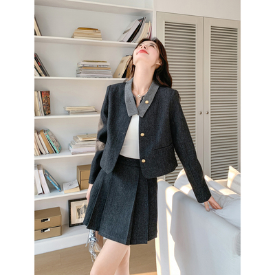 3-14上新 8803蝴蝶夹百褶裙套装 2C170-8803-2165