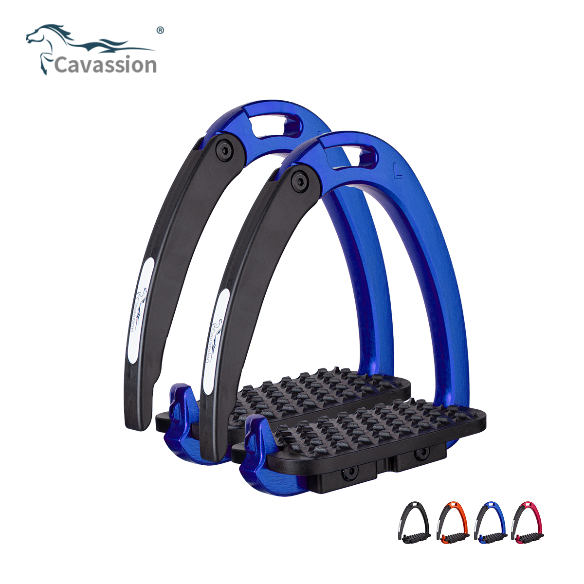 Cavassion安全马镫马蹬防拖镫防套镫活开口马术竞技马具8211039