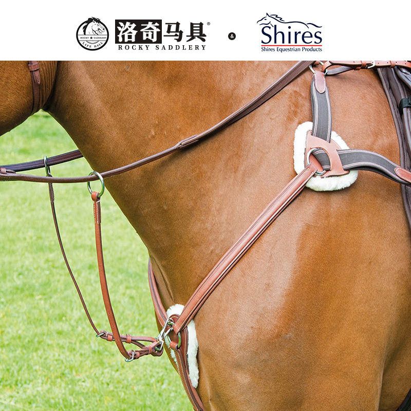 英国Shires-Avignon英式马术五点式胸带低头革（亚维农）8214024