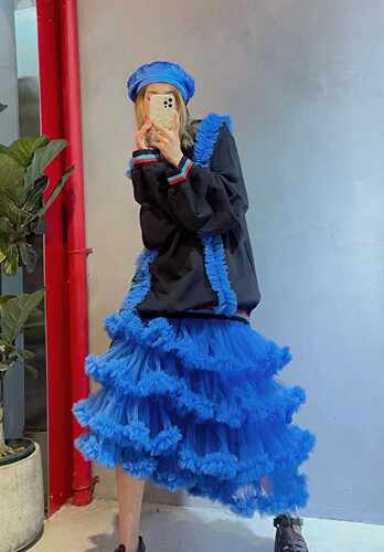 2024春秋新款加厚半身裙A字短裙