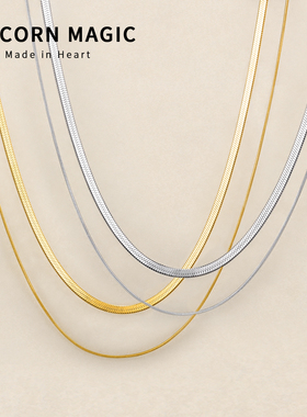 素链项链女配饰穿搭万能链高级