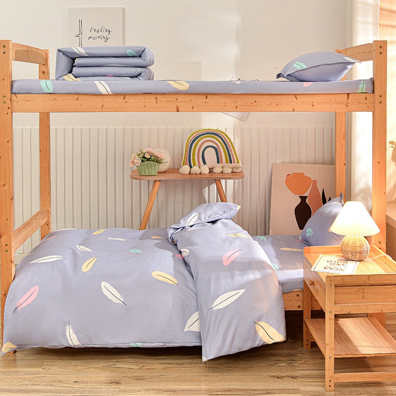 床单被罩二件套学生宿舍三件套床笠上下铺单人床被套床单被罩学校