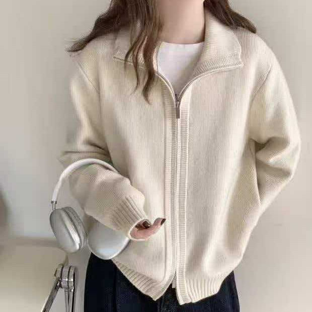 跨境高领毛衣女外套2026