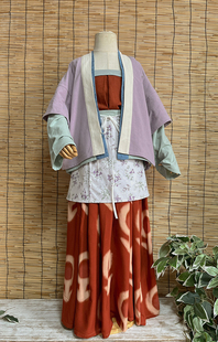 熹言 男女童汉服拍照摄影种田文宋制国风田耕纪表演衣服2