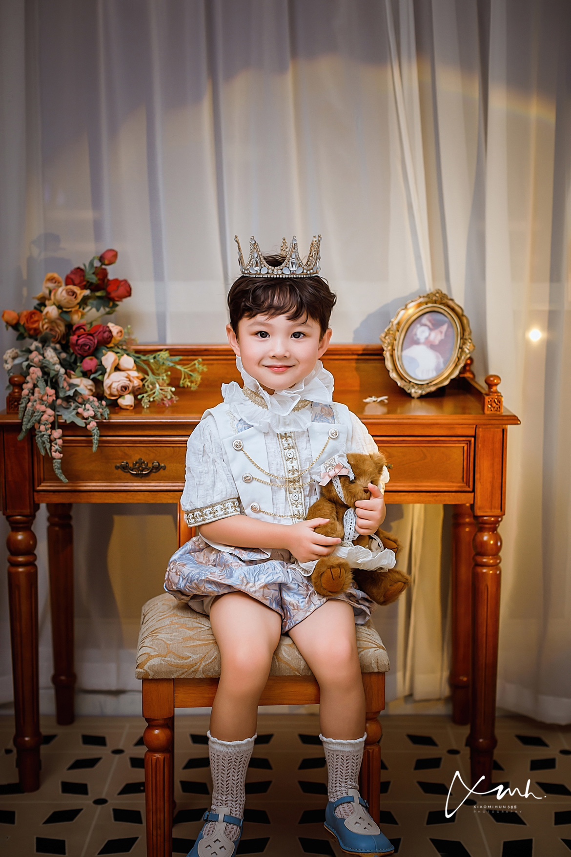 熹言 男女儿童礼服迪士尼童话cos小王子钢琴演出周岁摄影表演衣服