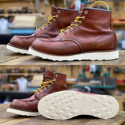 【浦瑞浦斯】红翼redwing8131更换vibram固特异工装靴V底更换维修