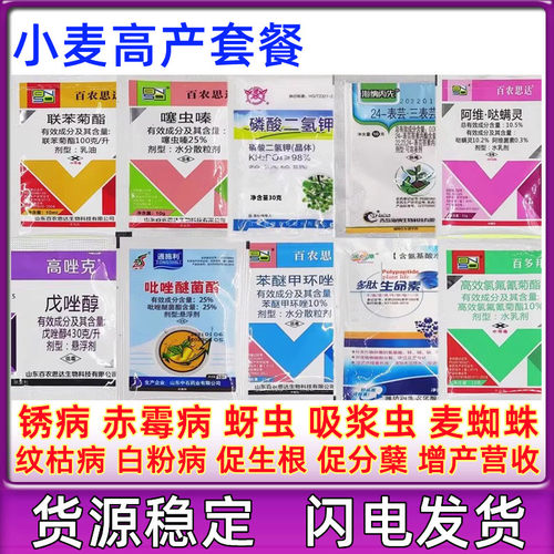 小麦增产套餐白粉病红蜘蛛