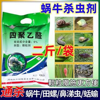 6%四聚乙醛蜗牛杀虫剂杀蜗牛蜗牛药鼻涕虫药颗粒剂1000g正品