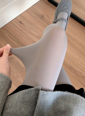 烟灰色连裤袜春秋季JK白丝浅灰色丝袜天鹅绒深灰色打底裤袜黑丝女