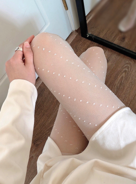 日系春夏超薄白色丝袜jk提花奶白色连裤袜洛丽塔lolita黑色丝袜女