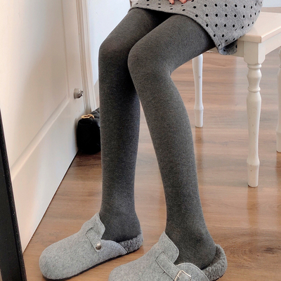 加厚烟灰色打底裤袜深灰色连裤袜