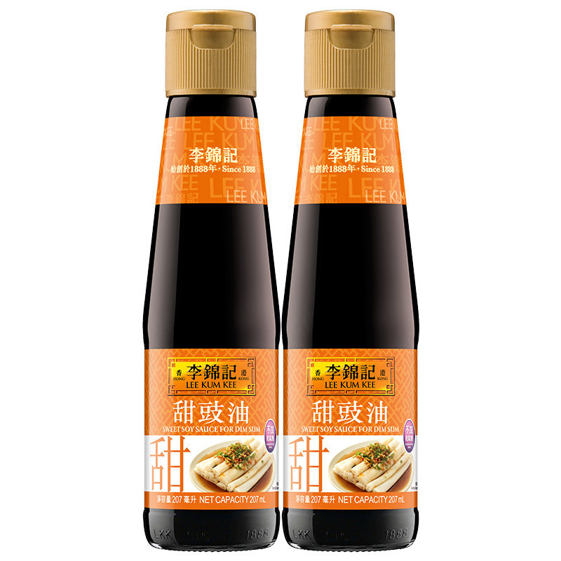 【百补】李锦记甜豉油207ml*2瓶凉拌腌制炒菜烹饪调味家用