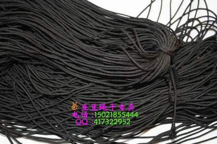 0.8-1.5mm-2mm-3mm黑白色包芯尼龙吊绳丙纶绳编织百叶窗灰色拉绳