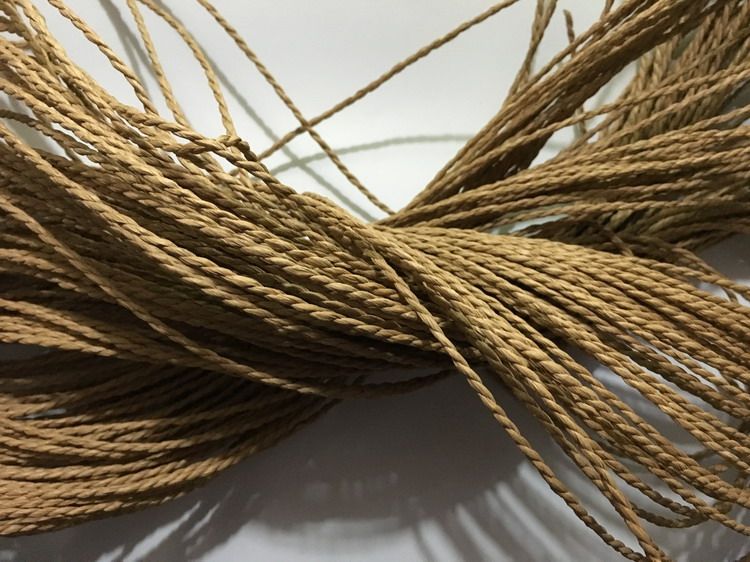 1.5/2mm双股牛皮纸绳蛋糕披萨绑绳股纸绳糕点盒绑 捆扎纸绳180米