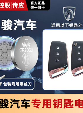 适用宝骏RC-6 RC-5 乐驰E100 E200 E300Valli2022新款2019年19 22汽车钥匙电池CR2032南孚传应遥控器纽扣电子