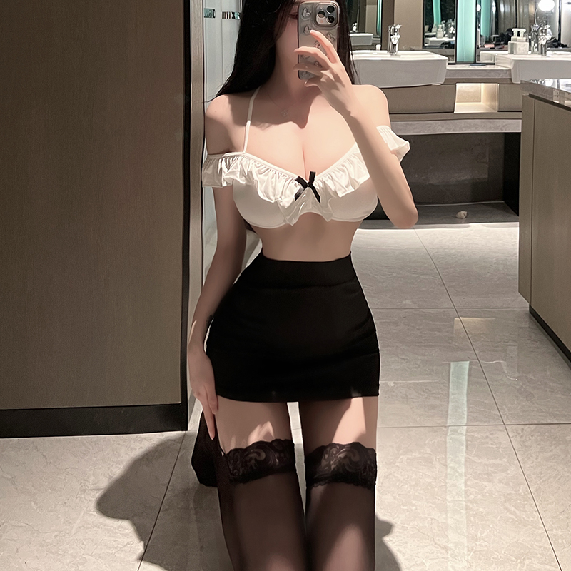 性感睡衣2023新款女秋q趣内衣OL秘书诱惑包臀裙夜店制服免脱睡裙