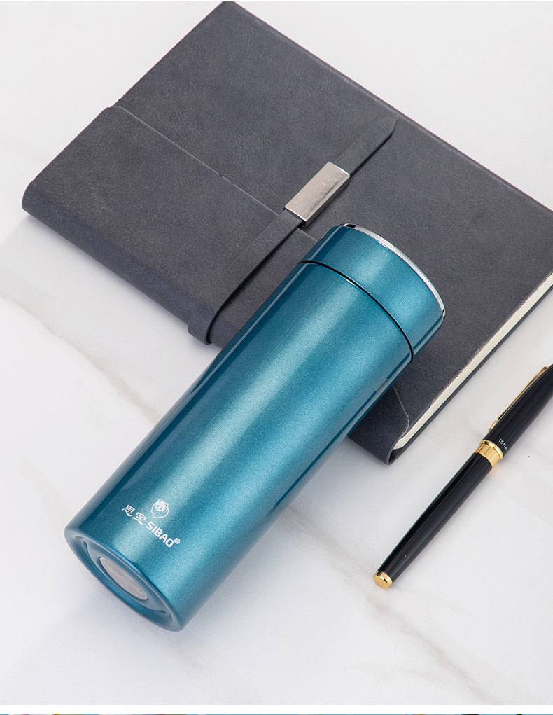 思宝保温杯晨光f真空茶水杯男士女304不锈钢便携茶杯商务礼品直筒