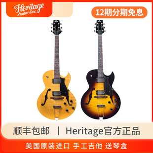 Heritage电吉他全空心爵士美国进口手工F孔高端H-575专业