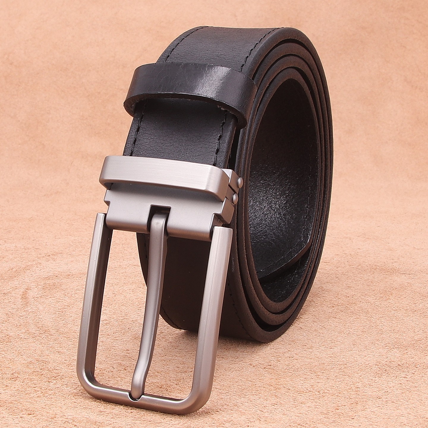 男士头层牛皮针扣皮带植鞣复古做旧真皮腰带黑色棕色百搭牛仔裤带,服饰配件/皮带/帽子/围巾,腰带/皮带/腰链,淘宝优惠券,粉丝福利购,淘宝优惠卷