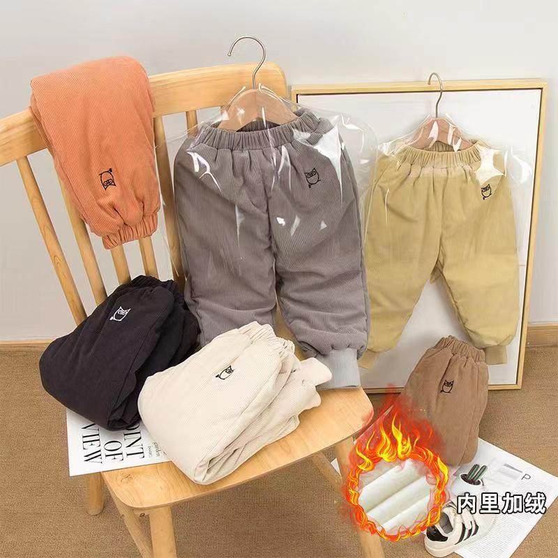 麦肯熊长裤灯芯绒棉裤加绒加厚