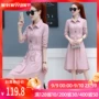 Phiên bản Hàn Quốc của áo sơ mi nữ 2019 mới xuân hè Thuôn dài phần mỏng dài dài tay dài mùa xuân - váy đầm váy hoa nhí