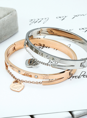 韩版冷淡风学生百搭玫瑰金手饰品