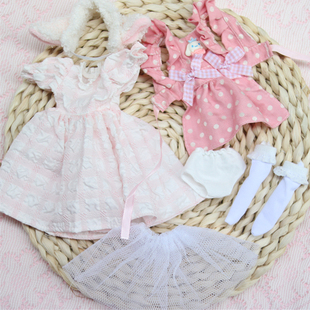 白菜价6分bjd娃衣秋冬装学院风萝莉塔公主裙30cm娃娃衣服套装换装