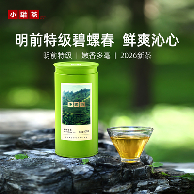 小罐茶金标特级碧螺春茶100g
