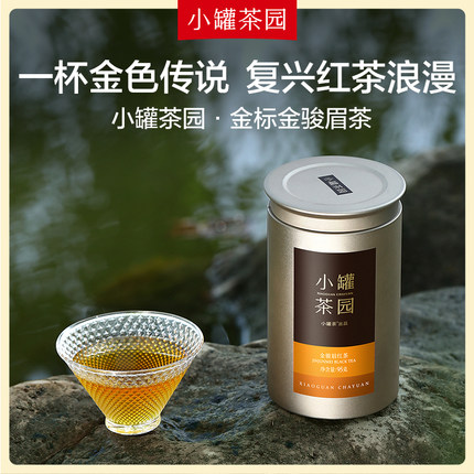 小罐茶园金标系列一级红茶金骏眉茶叶礼盒装送礼自己喝单罐*2