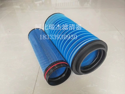 K2652空滤PU适配C27800解放500马力新款J6P空气滤芯滤清器185