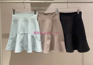 纯圆S家 女人味爆棚 甜美荷叶边高腰迷你鱼尾短半身裙
