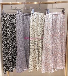 甜美碎花鱼尾长款 法式 纯圆S家 百搭B入 半身裙 茶歇系