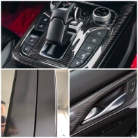 ПЭТ-6D углеродное волокно черное 0,3*1 метра