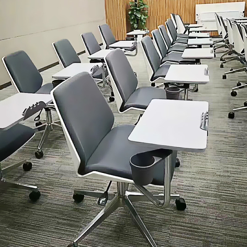 带桌板办公椅移动电脑椅