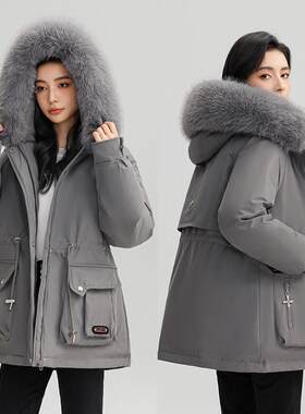 反季2024年韩版冬季女装羽绒棉服加厚派克服短款棉衣宽松棉袄外套