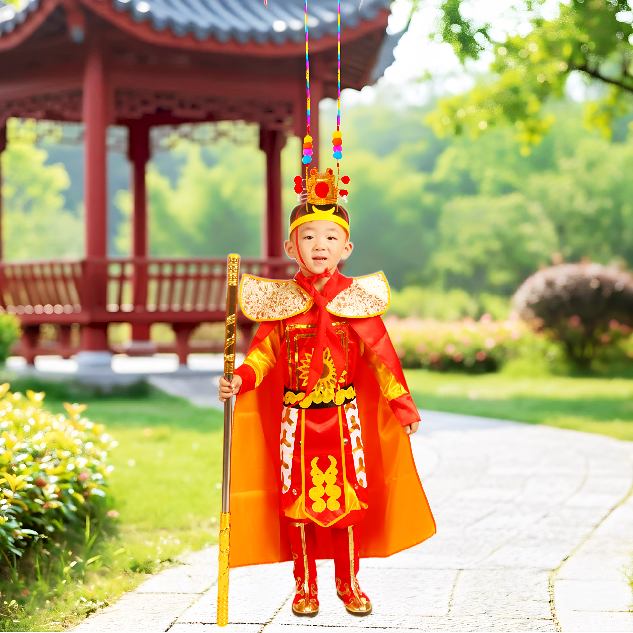 孙悟空cosplay服装万圣节道具服